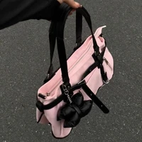 Korean Cute Harajuku Style Y2k Large Capacity Handbag Shoulder Bags Nylon Waterproof Cloth Commuter Storage Bags Women's Bag - Image 2