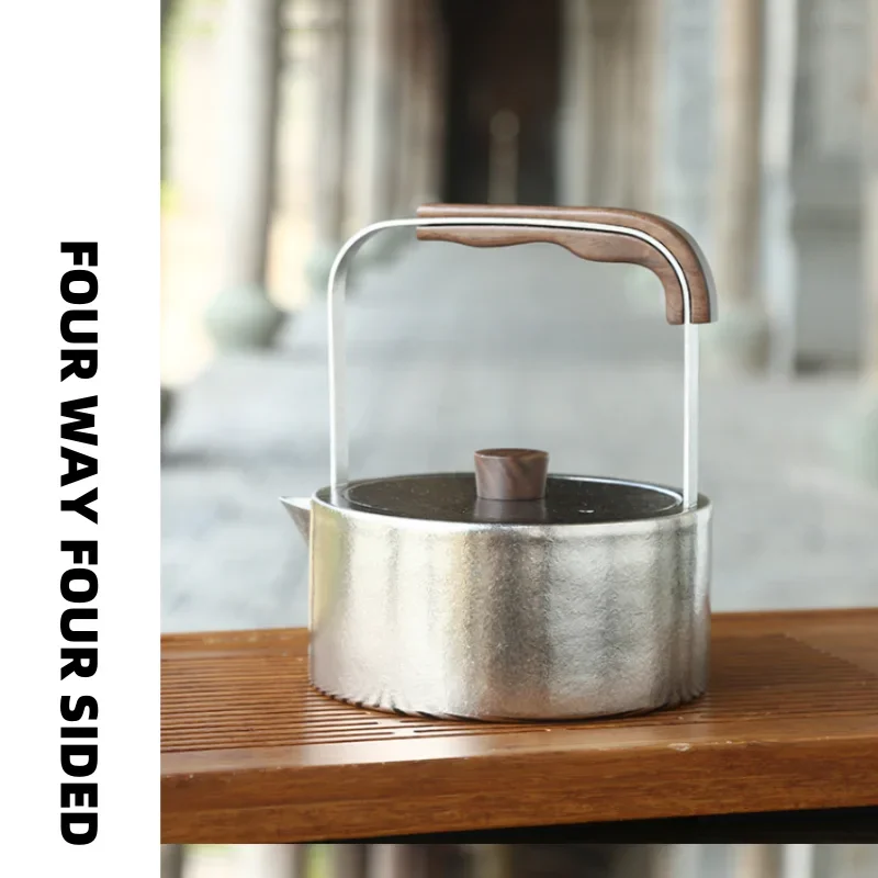 

Чайник из чистого титана, чайник с ручкой, титановый чайник, чайник для заваривания чая, антибактериальный и консервирующий чайник для воды