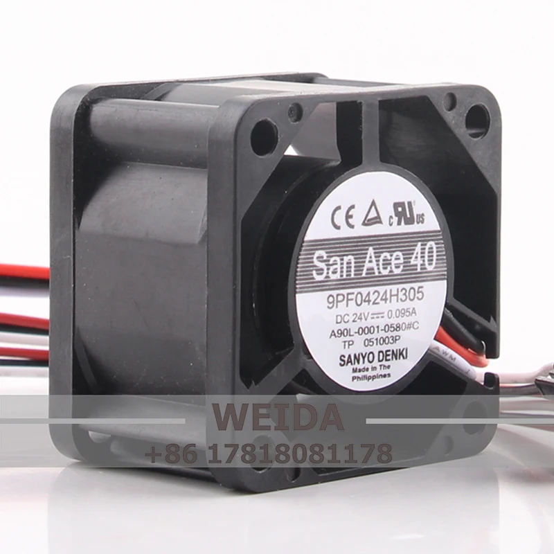 

9PF0424H305 12V 48V DC24V 0.095A EC AC A90L-0001-0580#C Double bearing high air volume Fanac system cooling fan