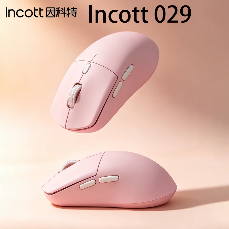 Incott 029 Tri Mode Wireless Gaming Mouse Bluetooth 5.0 Light Weight Ergonomic E-sports Mouse Rechargeable Portable pc Gift