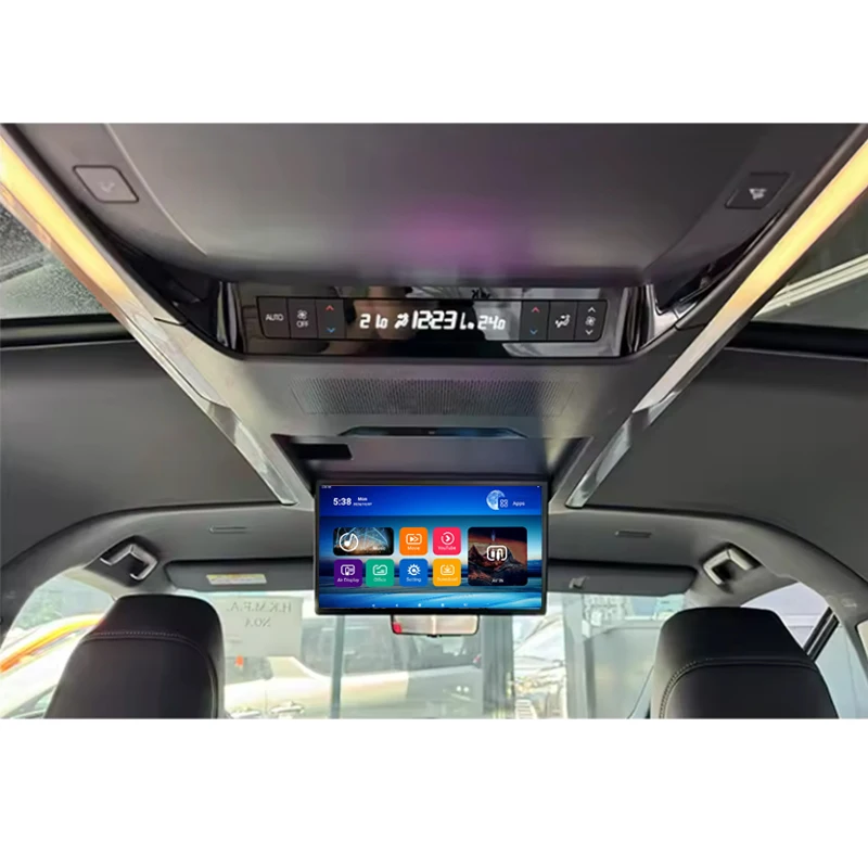 

13.3 Inch Special Car Roof IPS Flip Down Screen Overhead Mount WiFi Android Player for Alpard 40 Series