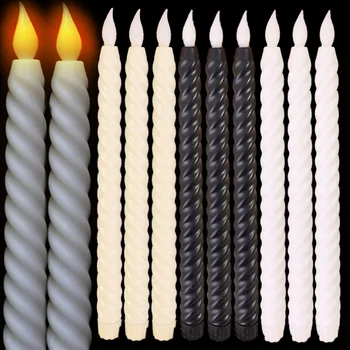 点滅 LED キャンドルライト電池式ちらつきティーライトフレームレス電子ランプホームパーティーの装飾照明用