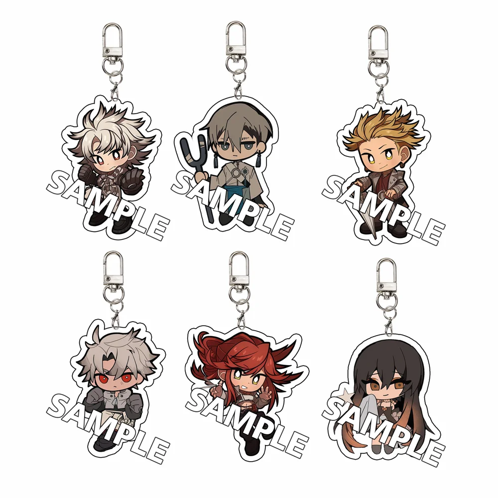 

For Gachi Rudo Zanka Riyo Jabber Enjin Gris Tamsy Acrylic Keychain Cartoon Cute Creativity Backpack Pendant Festival Gift