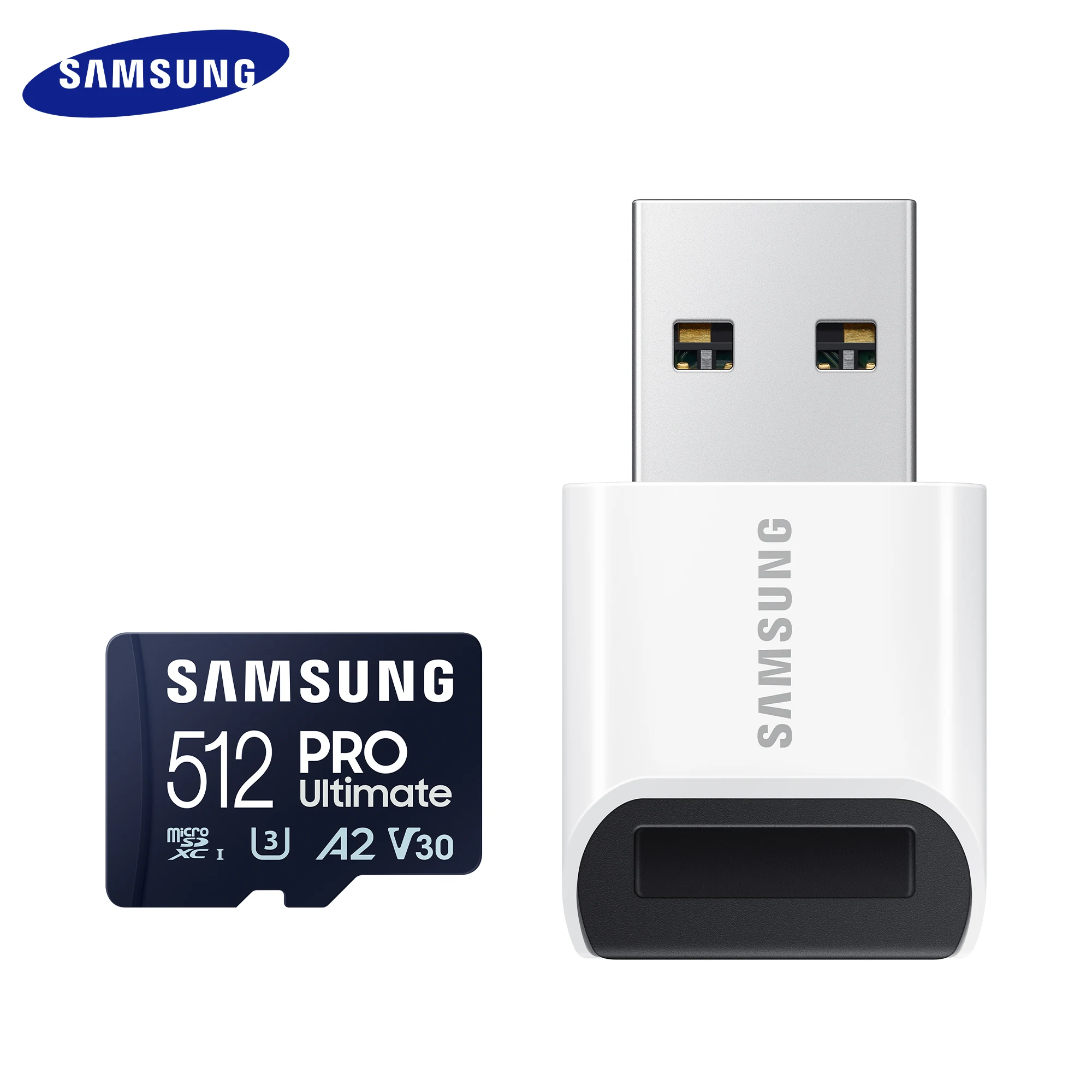 

SAMSUNG Micro SD Card USB 3.0 Reader 128GB 256GB 512GB V30 Memory Card PRO Ultimate High Speed UHS-I A2 U3 TF Card for Tablet PC