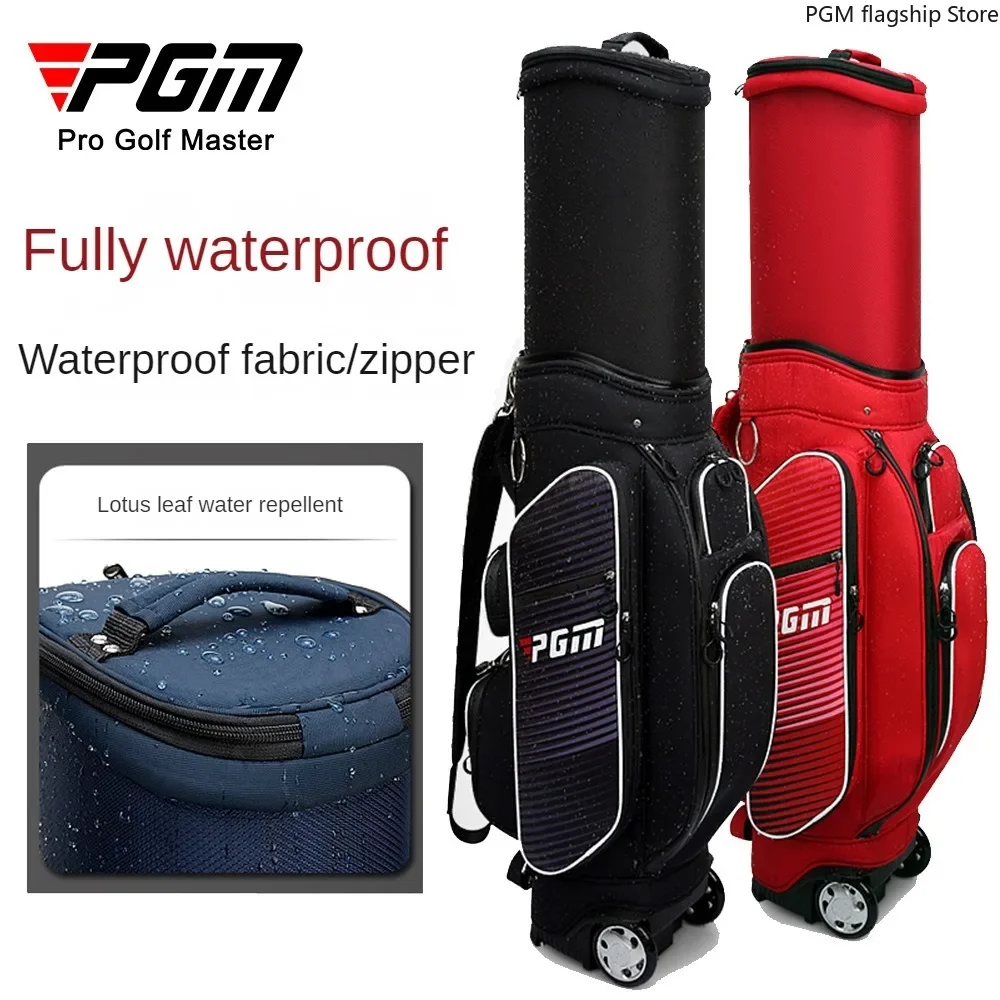 Bolsa de golf impermeable PGM para hombres y mujeres Bolsa de golf retráctil con Tug QB045