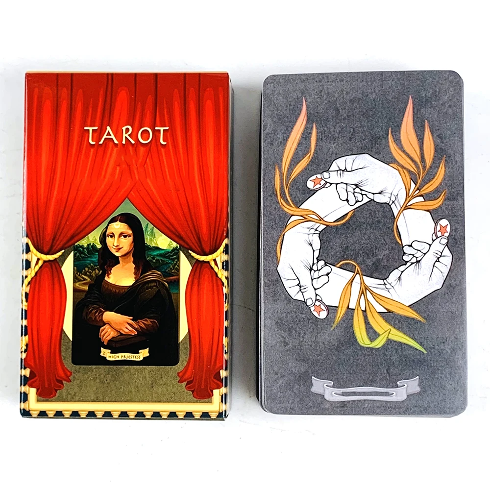 

New Tarot Cards 78 Pcs Tarot Deck - A Stroll Through A Virtual Museum,Divine Realm Divination Board Game Cards,Best Gifts Giving