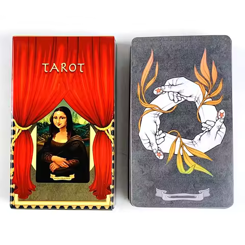 New Tarot Cards 78 Pcs Tarot Deck - A Stroll Through A Virtual Museum,Divine Realm Divination Board Game Cards,Best Gifts Giving