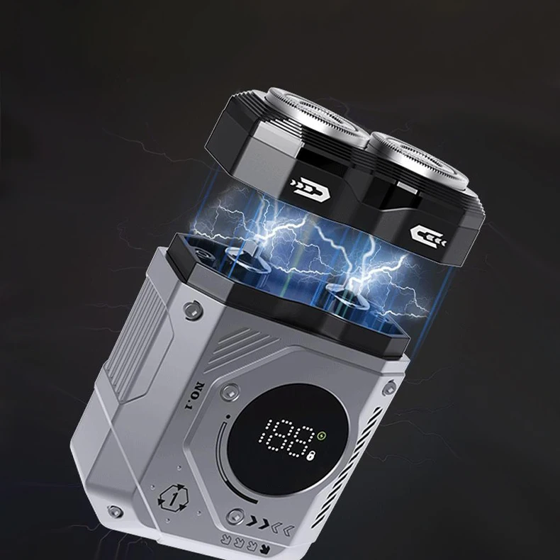 

Мини-электробритва с водонепроницаемой двойной режущей головкой IPX7 и зарядкой через USB