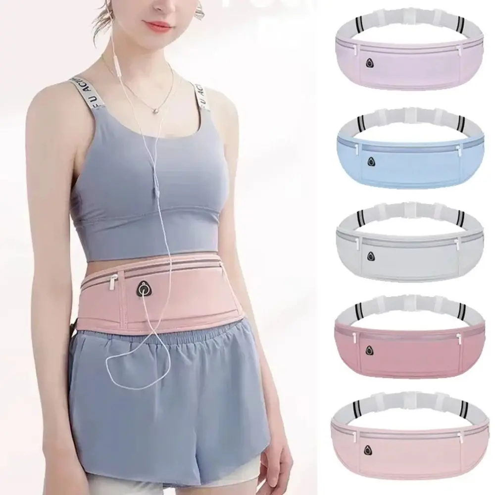 1Pcs Waterproof Sports Waist Bag Breathable Adjustable Waist Belt Bag Nylon Reflective Outdoor Waist Pack