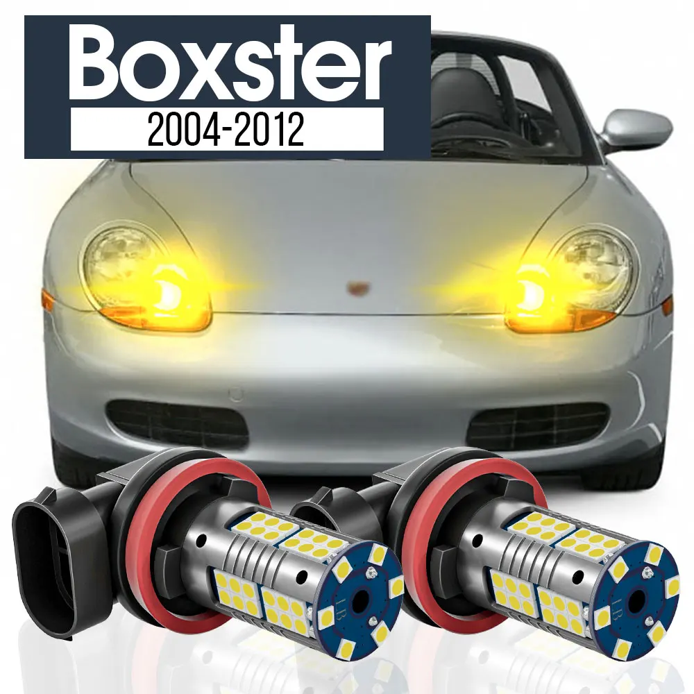 

2pcs LED Fog Light Lamp Blub Canbus Accessories For Porsche Boxster 987 2004-2012 2005 2006 2007 2008 2009 2010 2011