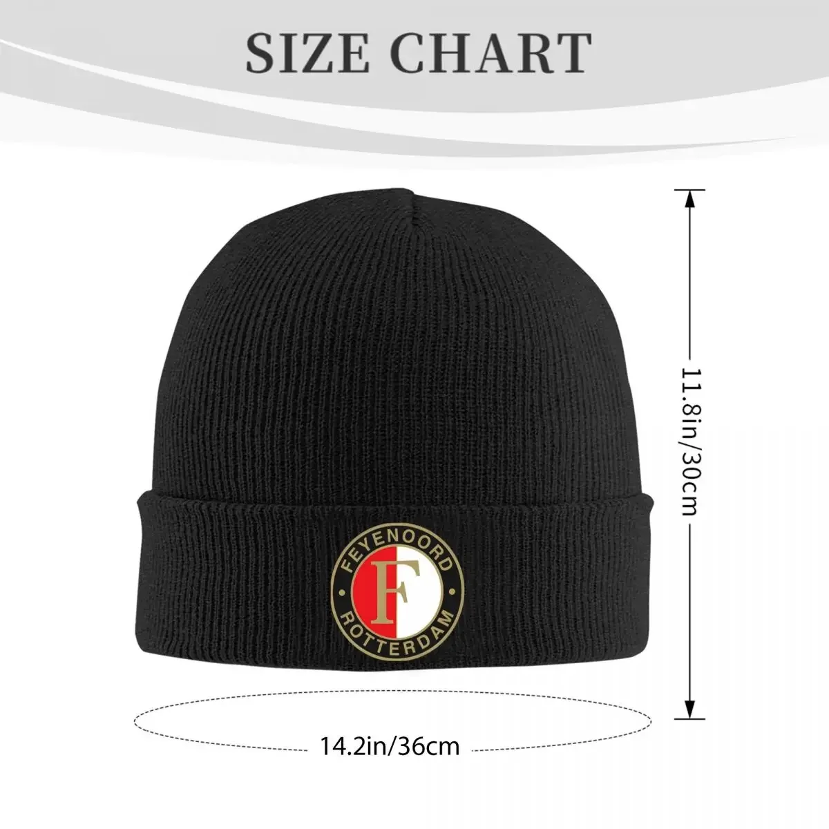 Feye-noords Football Logo Knitted Caps Women's Men's Beanies Autumn Winter Hat Acrylic Warm Cap