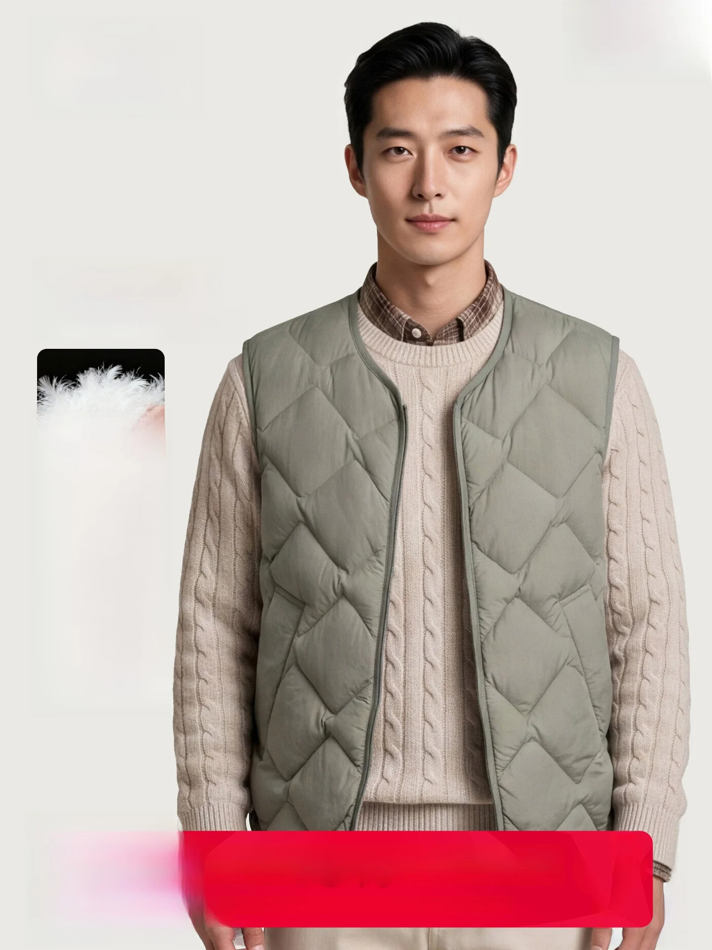 Men's down Vest Duck down Warmth Sports Vest Fashionable Urban Style Home Daily Business Travel Loose Fit Bunting Design