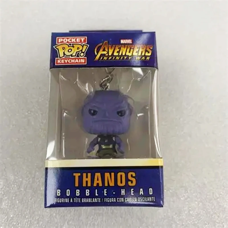 New Arrival Funko Style Vinyl Keychain Marvel DC Superhero Mini PVC Doll Pendant Backpack Decor Collectible Toy Gift For Fans