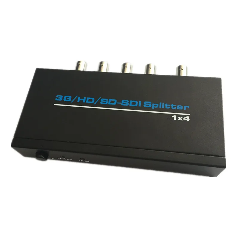1X4 SDI Repeater Extender with Power Adapter 1 in to 4 Out SDI Video Splitter For DVR SDI Monitor Camera