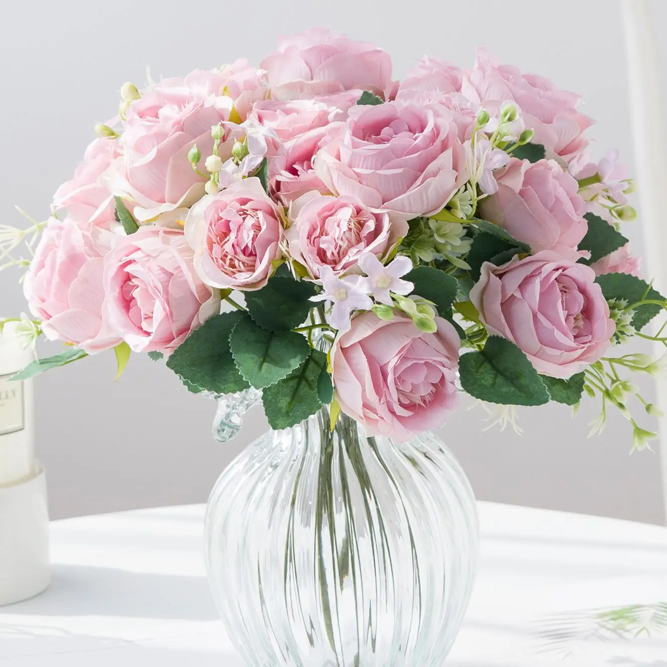Flores Artificiales de Seda, Rosas para Jardín, Ramos de Novia, Guirnaldas para Bodas, Decoración para el Hogar, Mesa, Jardín, Regalos para el Día de la Madre, Manualidades