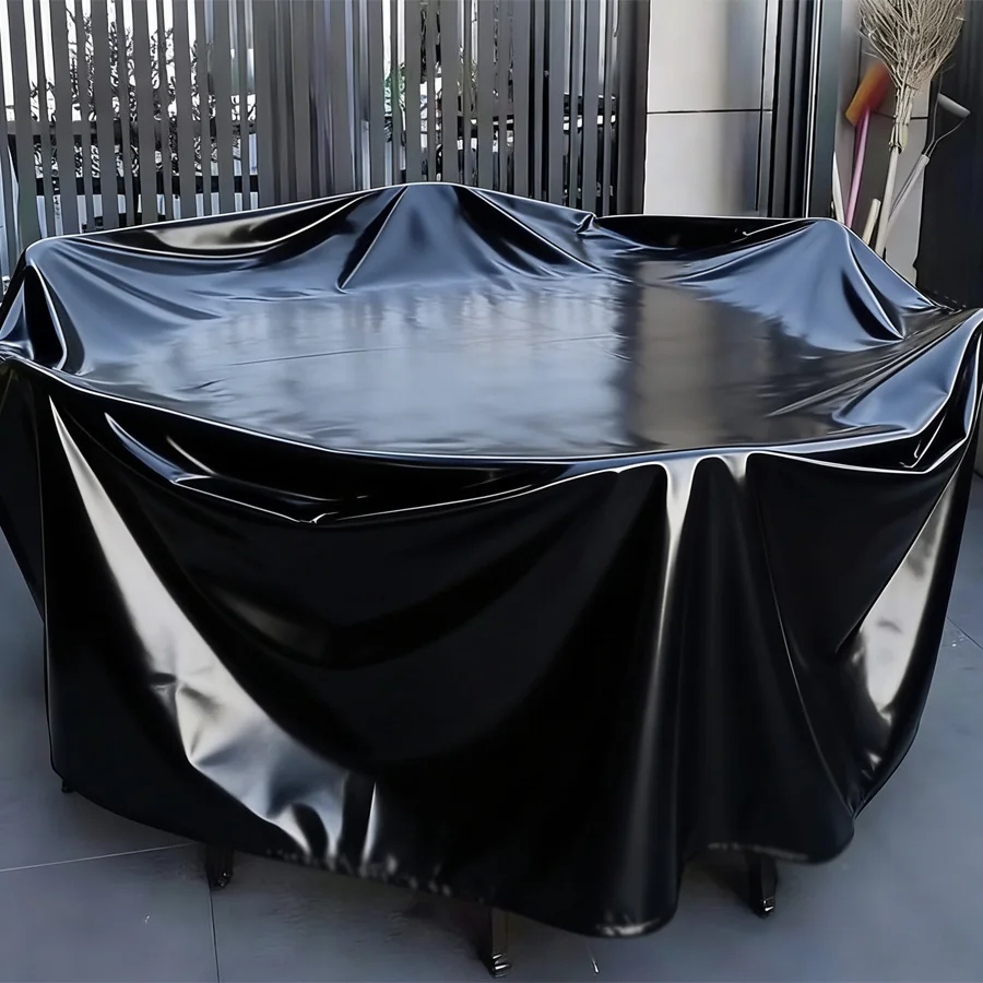 PVC Waterproof Cloth Outdoor Furniture Cover Rain Sun Dust Courtyard Table Chair Sofa All Inclusive Protective Cover Universal