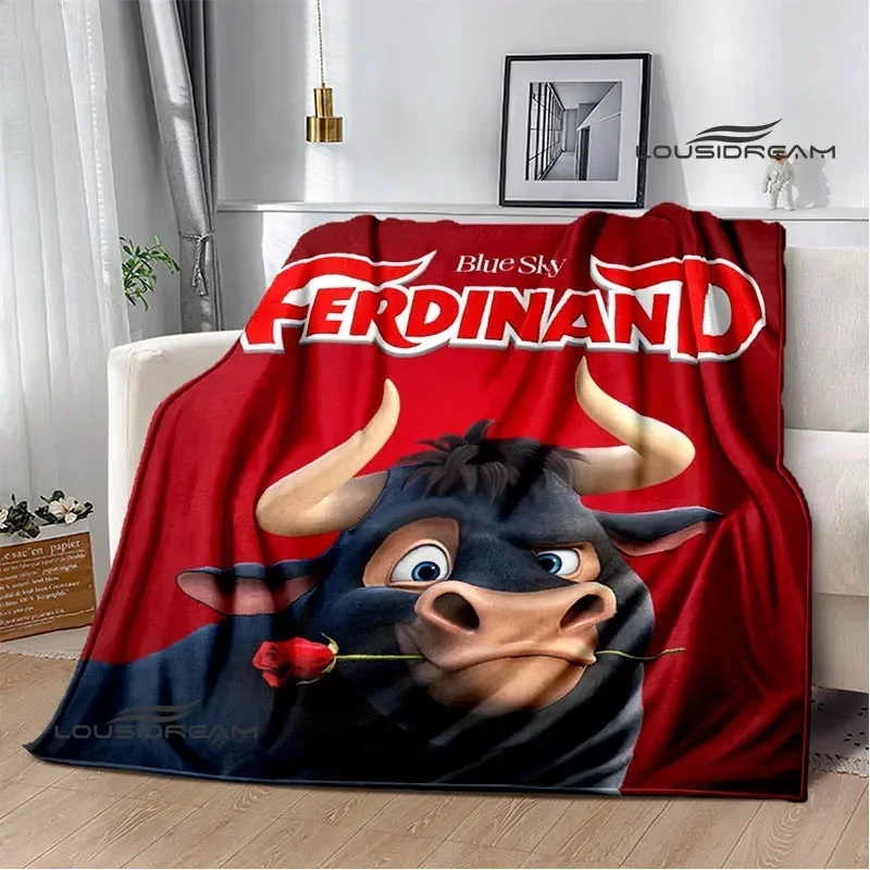 Ferdinand cartoon printed Blanket Warm Blanket Flannel Soft and Comfortable Home Travel Blanket bed linings Birthday Gift