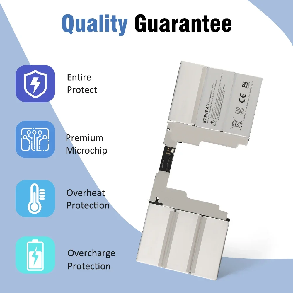 ETESBAY G3HTA049H For Microsoft Surface Book 2nd Gen 13.5" 1835 G3HTA050H 11.36V 59.4Wh 5218mAh Laptop Battery - Image 2