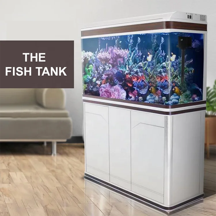 China Factory Price High Quality Hot Selling Acrylic Transparent Fish Tank Cabinet Integrated Fish Tank with Stand