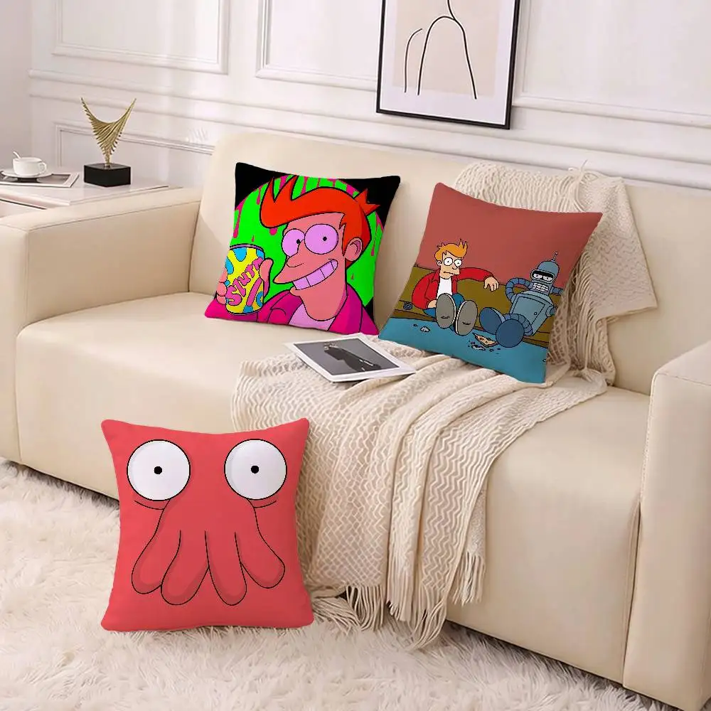 Cartoon F-Futurama Pillow Case for Sofa Living Room Home office Decor Protective Cover