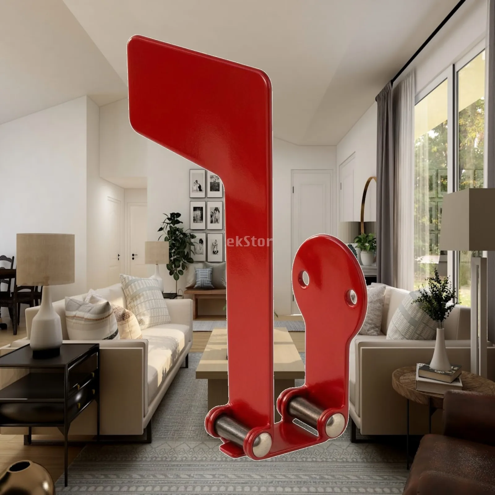 Foldable Red Mailbox Flag Bracket Metal Hinge Carrier Alert for Customizable Flag Outdoor