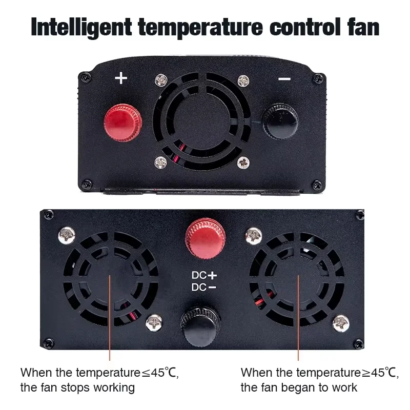 موجة جيبية نقية 3000 واط 4000 واط 5000 واط سيارة العاكس تيار مستمر 12 فولت 24 فولت التيار المتناوب 220 فولت 50 هرتز عاكس الطاقة محول مع شاشة LED #3