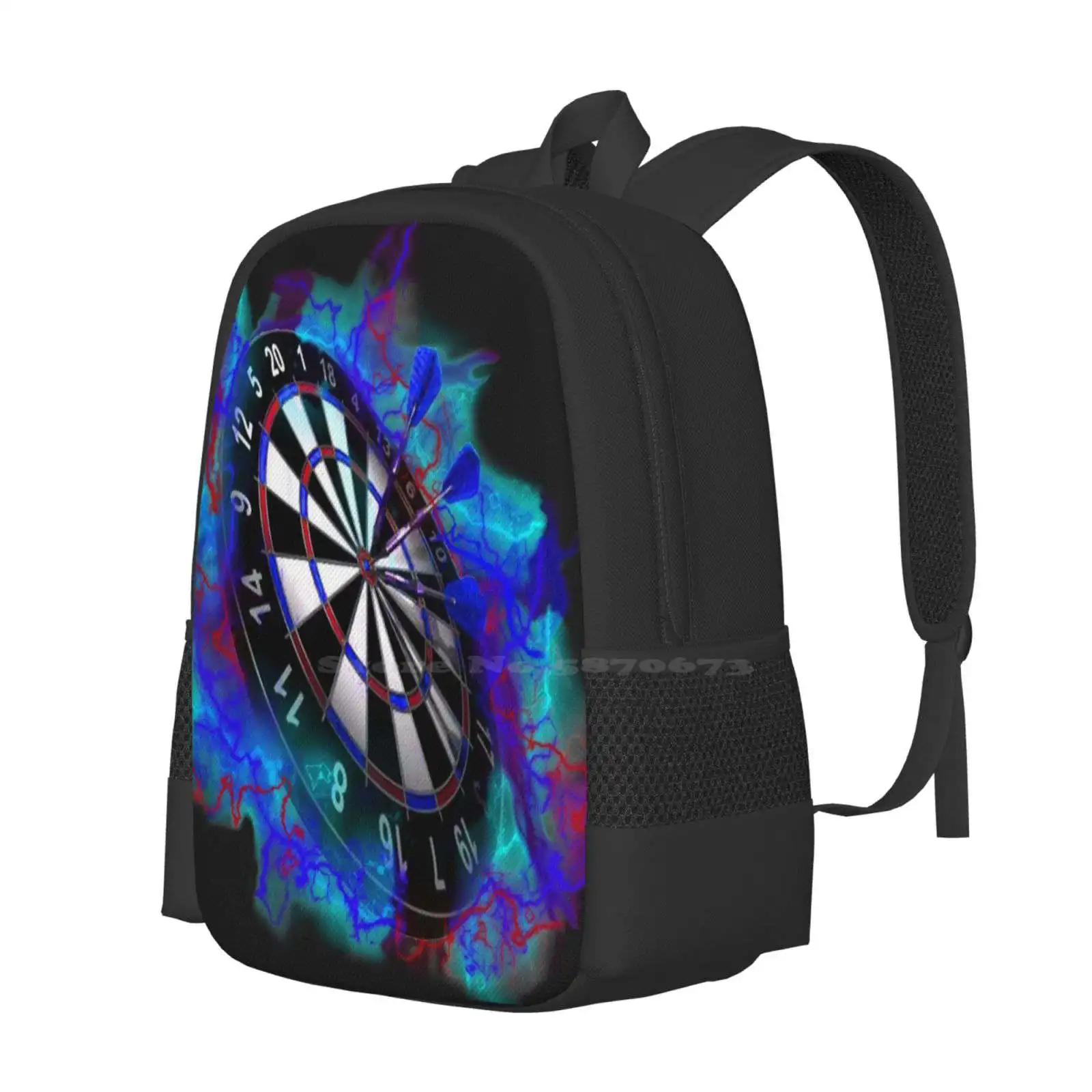Electrifying Hot Sale Schoolbag Backpack Fashion Bags Lightning Darts Board Game Games Awesome Blue Shocking Electric Cool image 2