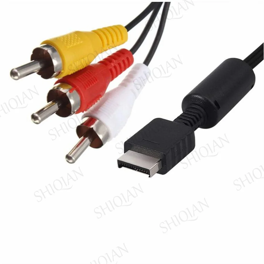 50 pz Audio Video Cavo AV Gioco Composito 3 RCA Filo di Rame PS2RGB PS2AV Multi Per Sony Playstation1 2 3 PS1 PS2 PS3 Console