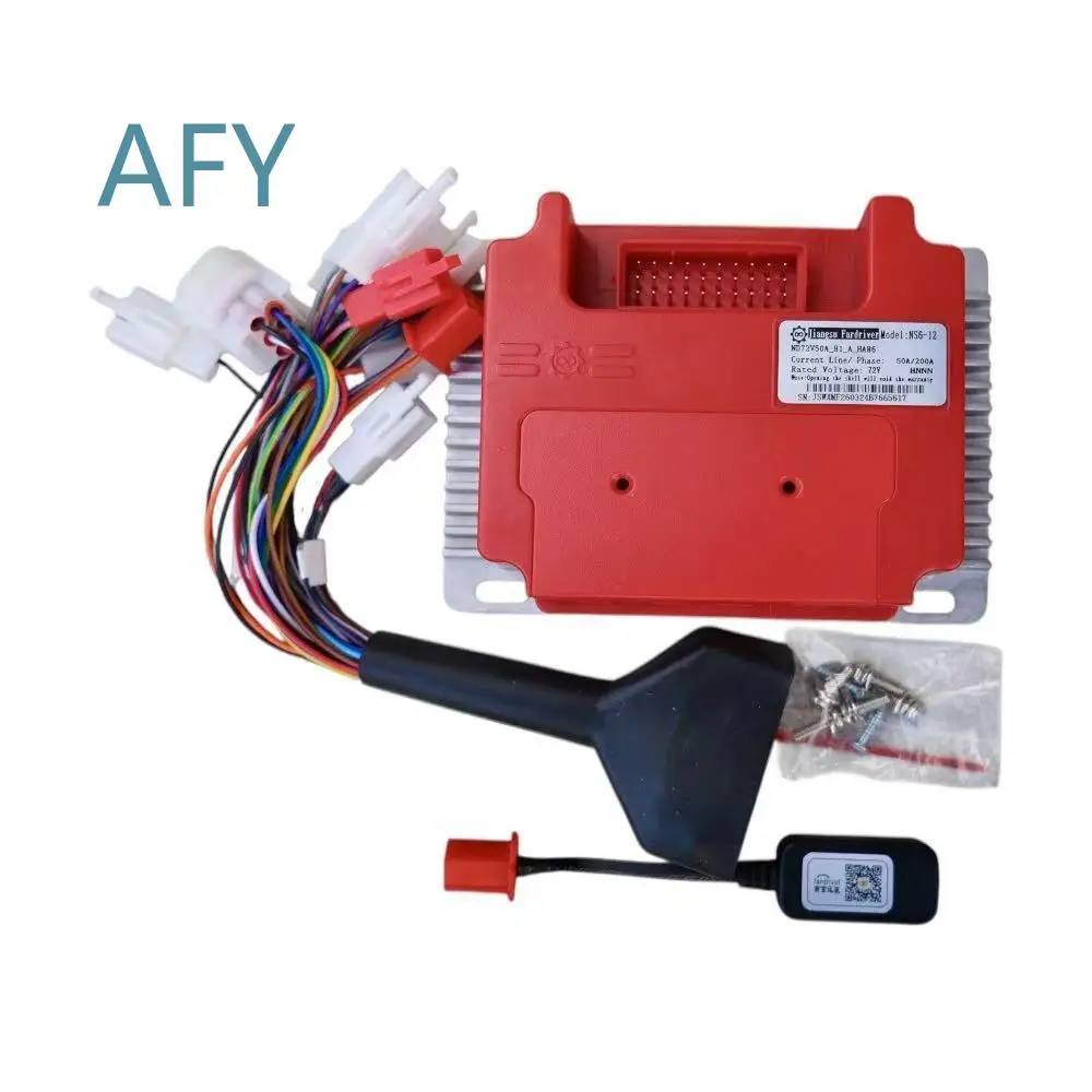 Fardriver DKYS Top Wide Electric Vehicle Electric Motorcycle S12 Motor Controller 72V50A/200A Bluetooth Programming