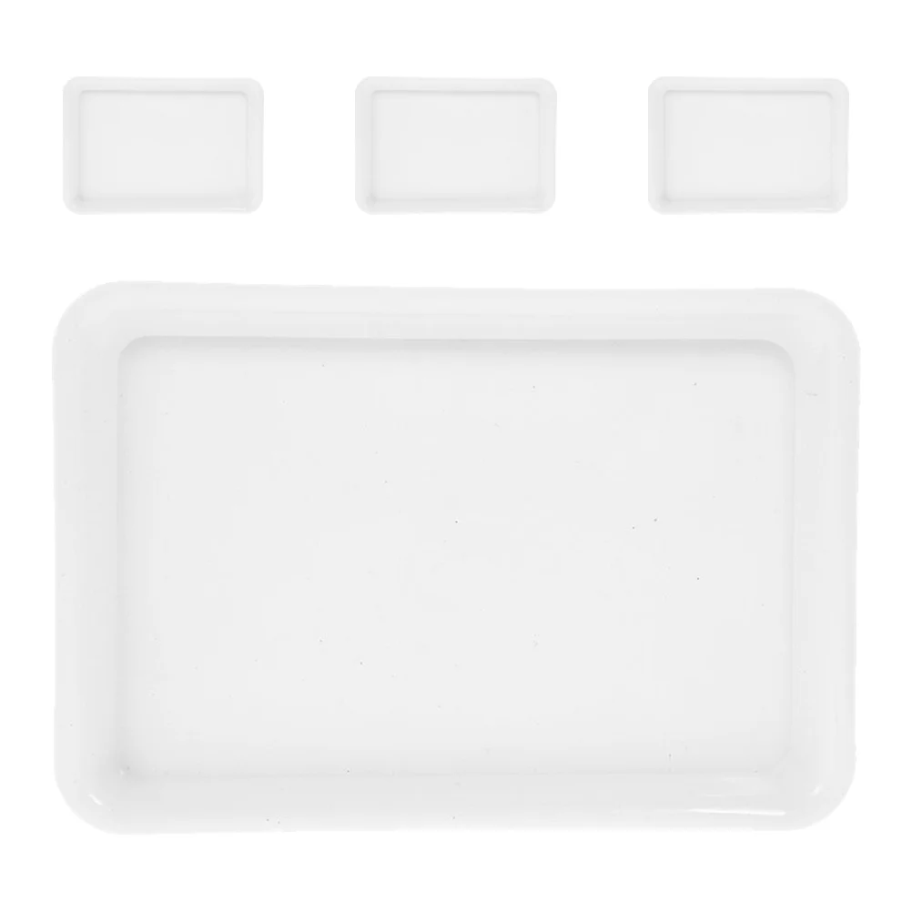 

4pcs Square Plant Tray: Thickened Plastic Flower Pot Saucer For Succulents Bonsai Water Resistant Drip Tray For Balcony Outdoor