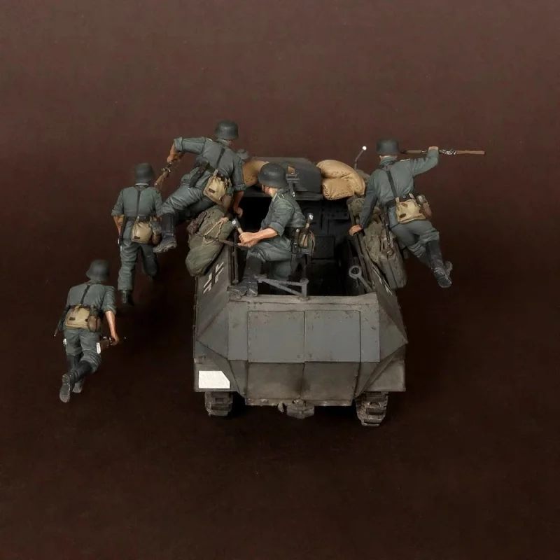 1/35 resina soldato modello GK tema militare kit fai da te non assemblato e non verniciato