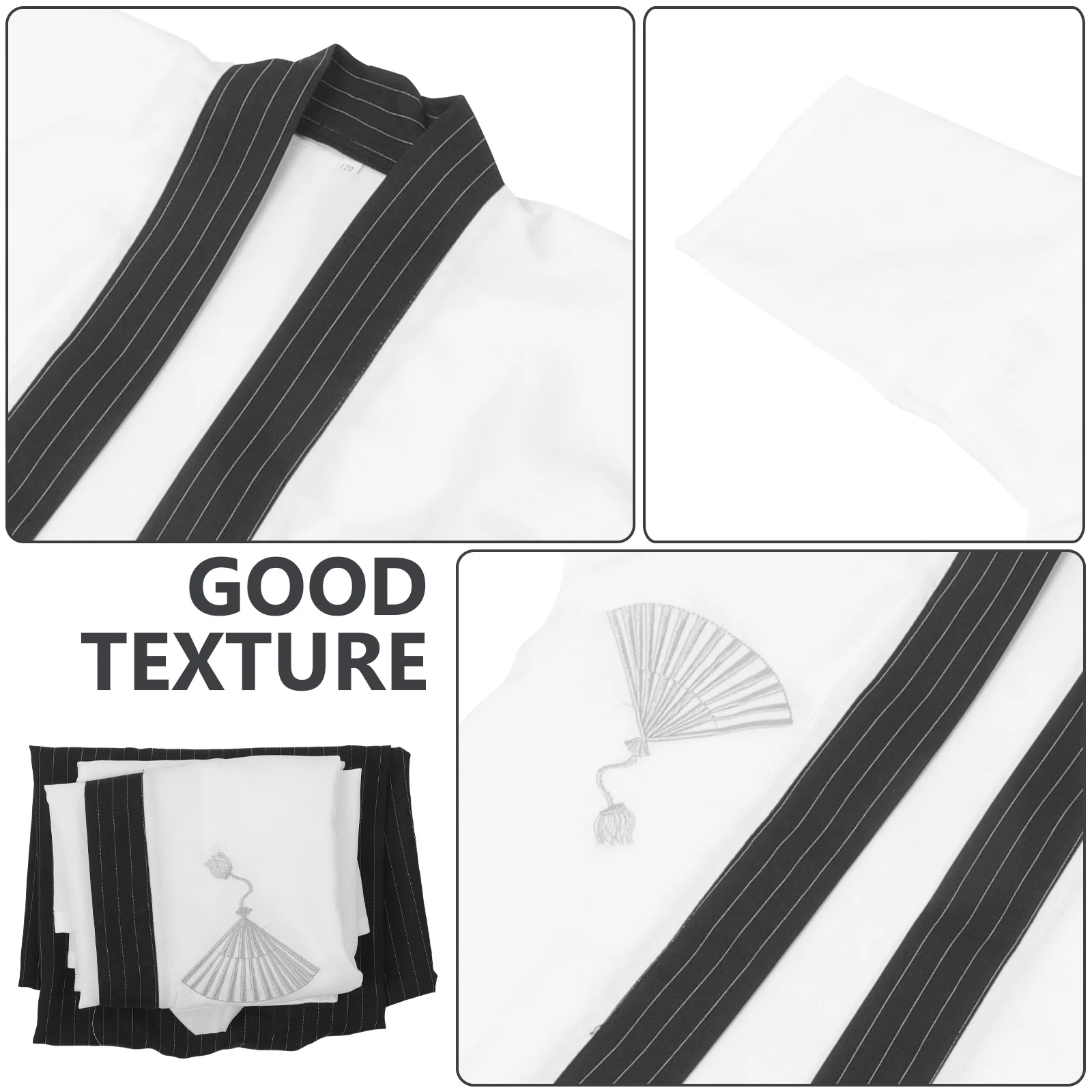 1 Set Japanese Kimono Robe For Traditional Costume Outfit Set Decorative Clothing For Party Festival Wear 120