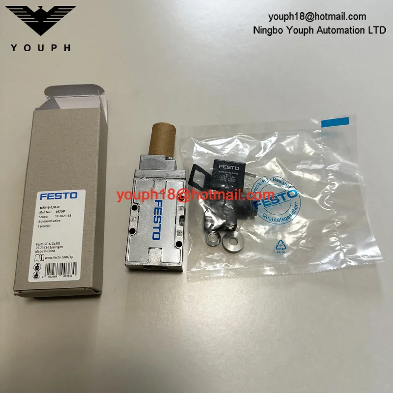 FESTO MFH-5-1/8-B 19758 With Coil MFH Electric monostable Solenoid Valve