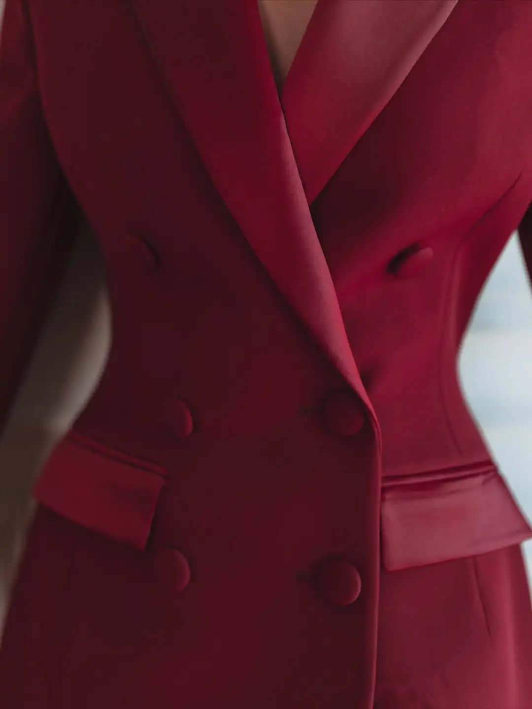 Abito da donna mini blazer a maniche lunghe con vita stretta Chic doppio petto in raso patchwork abiti corti 2026 Abito da donna primaverile quotidiano