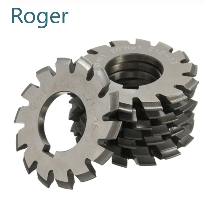 

Roger 8PCS NO.1-NO.8 M0.4 M0.5 M0.6 M0.7 M0.8 M1 M1.5 M2 M3 M4 Modulus PA20 Degrees HSS Gear Milling Cutter Gear Cutting Tools