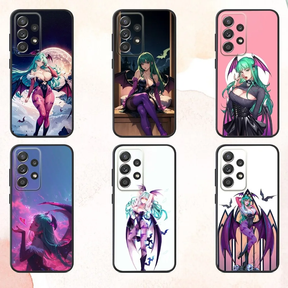 

M-Morrigan A-Aensland Phone Case For Samsung S25,S24,S21,S22,S23,S30,Ultra,S20,Plus,Fe,Lite,Note,10,9,5G Black Cover