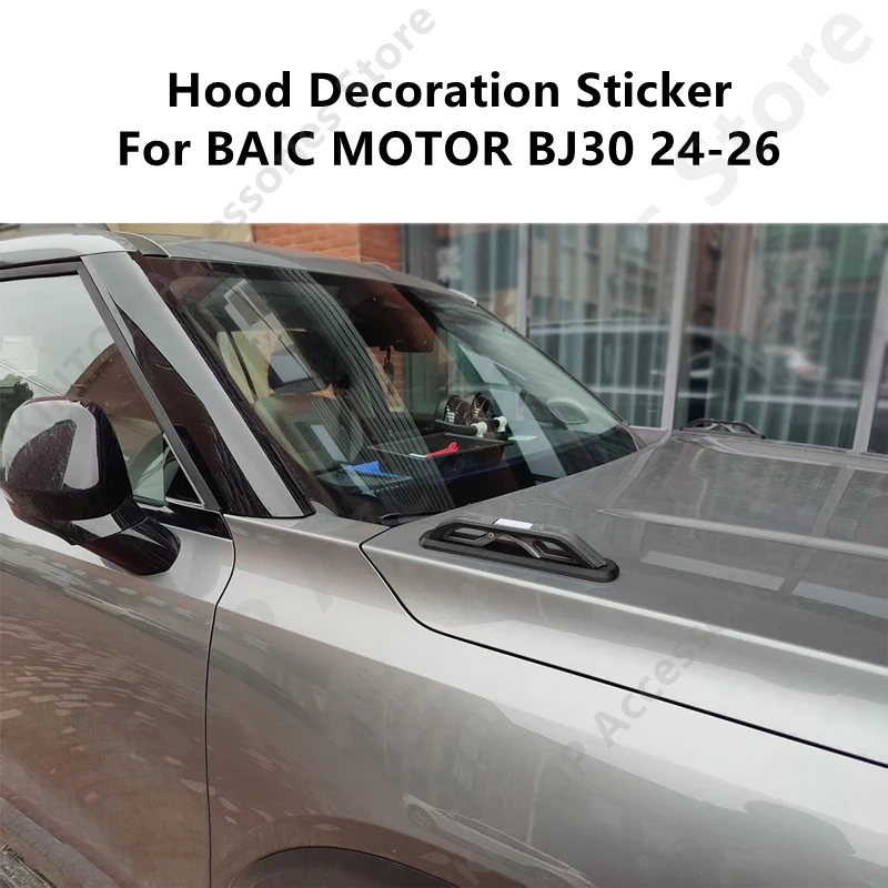 

For BAIC MOTOR BJ30 24-26 Hood Decoration Sticker,Auto Exterior Parts Modification Protection Accessories Rfit