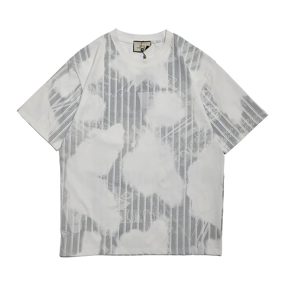 

Men's Short Sleeved T-shirt Trendy Personalized letter printing Base Tee,Youth Summer Round Neck Casual Versatile Tops