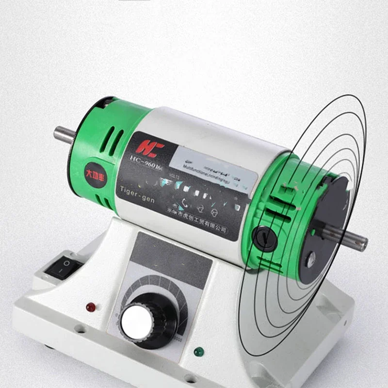 750W Mini Bench Grinder, 220V 50Hz, 10000RPM, Multi-Functional for Jade, Wood, Beeswax Polishing & Carving