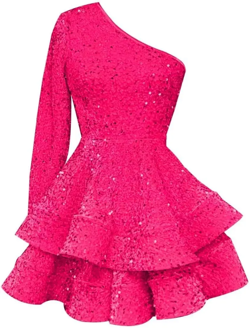 long-sleeve-sequin-homecoming-dresses-for-teens-sparkly-one-shoulder-short-prom-dress-layered-cocktail-party-graduation-dress