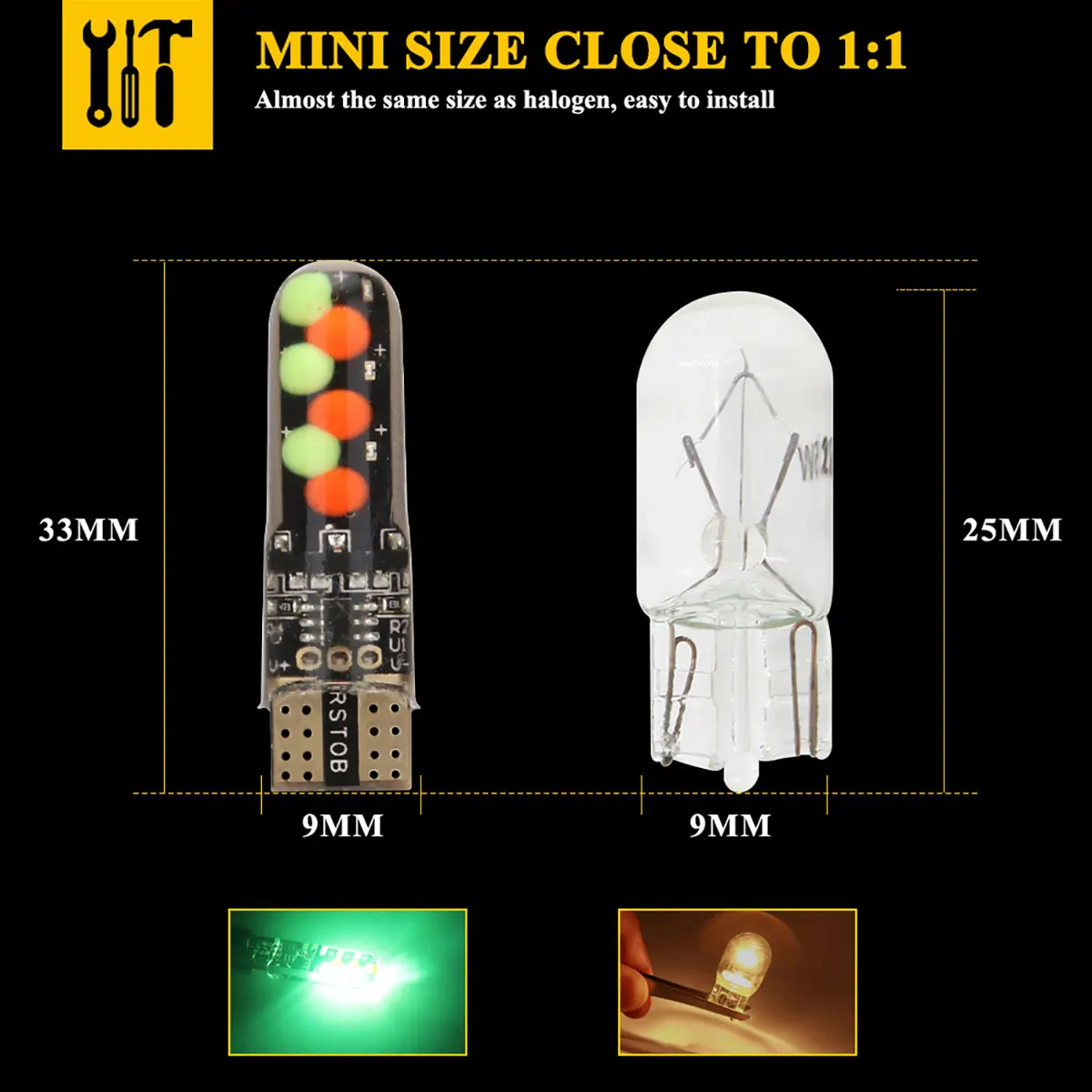 1set T10 W5w RGB LED Bulb Remote Control COB Lamp Car Interior Lighting Reading Wedge Dome Trunk License Plate Light 12V