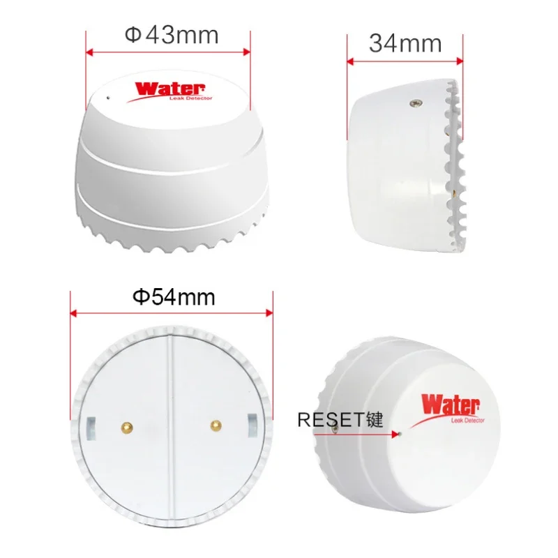 Tuya WIFI Tank Full Water Linkage Alarm Smart Water Immersion Sensor Smart Life Remote Control Water Leak Detector