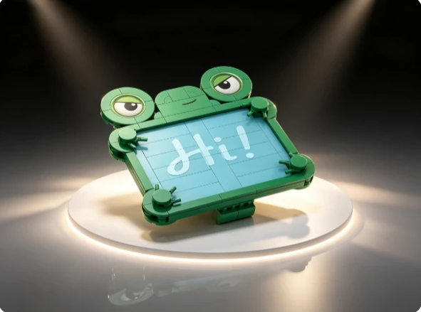 MOC 170+PCS  Theme Frog Tablet Creative DIY Building Block Models, Birthday Party Supplies, Festival Party Gifts view 6