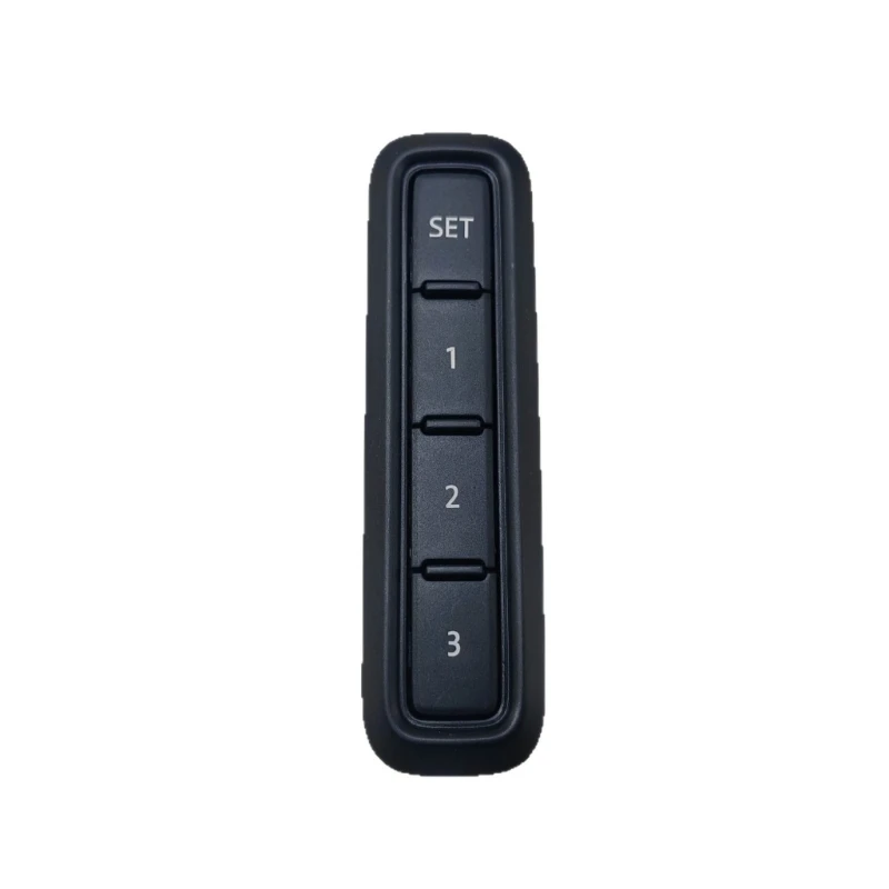 M68B 3GB959769 ABS Car Memory Button Switches, Black Position with SET 1 2 3 Layout for Interior Memory Access in