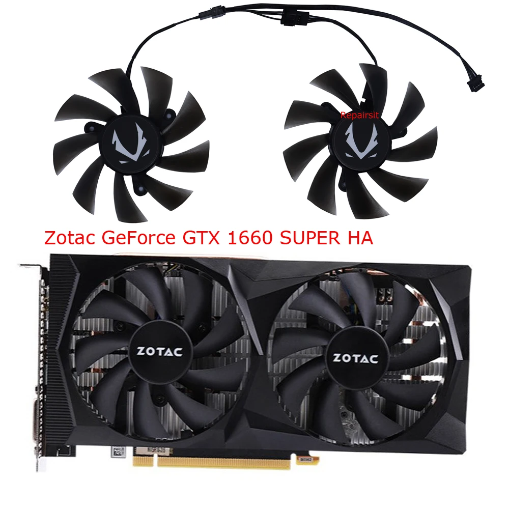 2 Teile/satz PLA09215B12H GA92S2H,GPU VGA Video Kühler Fan,Für ZOTAC RTX 2070 SUPER MINI,Für ZOTAC GAMING RTX 2060 Twin Fan,Für ZOTAC RTX 2060 SUPER MINI,Für Zotac Gaming RTX2060 AMP,ersetzen CF9015H12S