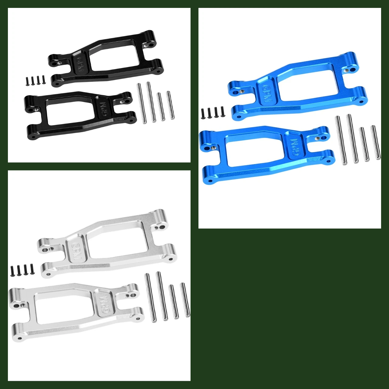 

Передние верхние рычаги подвески из сплава GPM 7075, для радиоуправляемого истребителя TAMIYA 1/10 DT-04 Nxgen