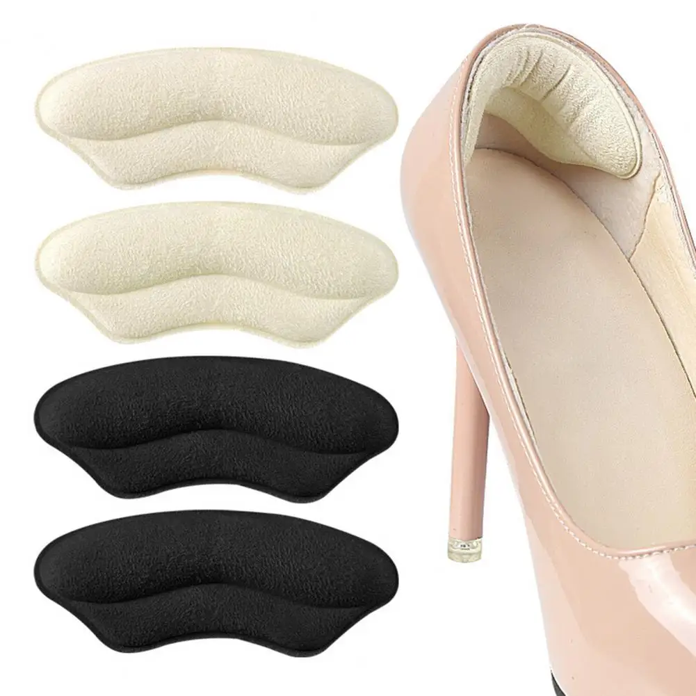 1 Pair Heel Grips for Shoes, Soft Sponge Cushion Back Pad for High Heels, Anti-Slip Liner Tape for Women