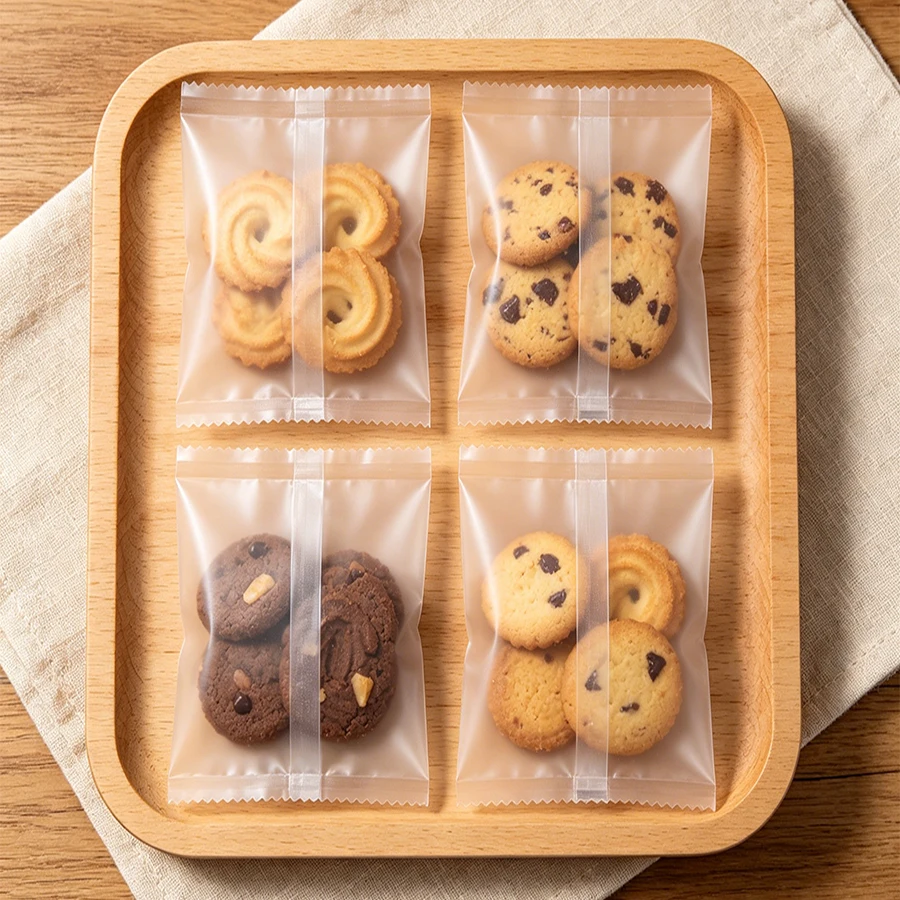 50 Clear Resealable Stand-up Pouches Heat Sealable for Candies Lollipops Cookies Gifts Weddings Parties view 3