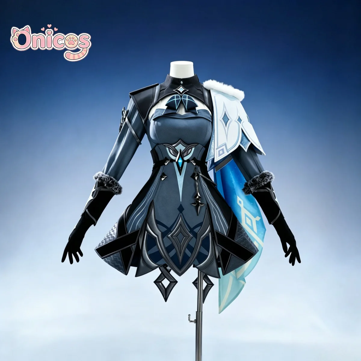 Genshin Impact Snezhnaya Traveler Lumine Cosplay Kostüm Neues Spiel Anime Outfit Halloween Karneval Party Onicos