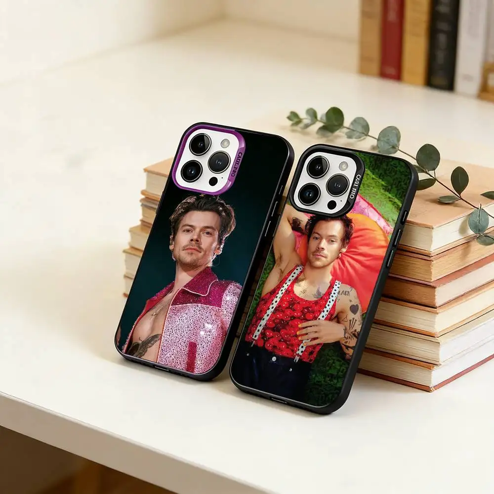 Funda para Teléfono D-H-HaRRy Music Styles para iPhone 17, 16, 15, 14, 13, 12, 11 Plus, Pro Max, XS, Funda Plateada Colorida